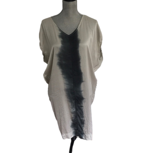 Groa silver and black silk dress